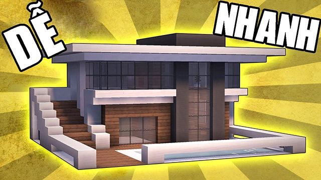 Các bước để xây nhà đẹp trong Minecraft