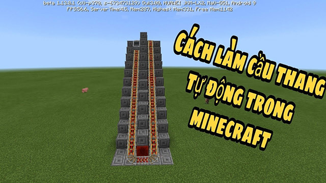 Cách làm cầu thang trong Minecraft