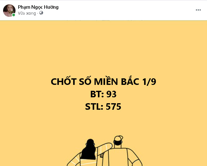 chốt số miền bắc 1/9