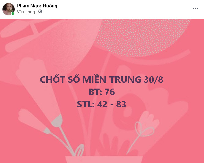 chốt số miền trung 30/9