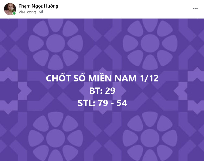 chốt số miền nam 1/12